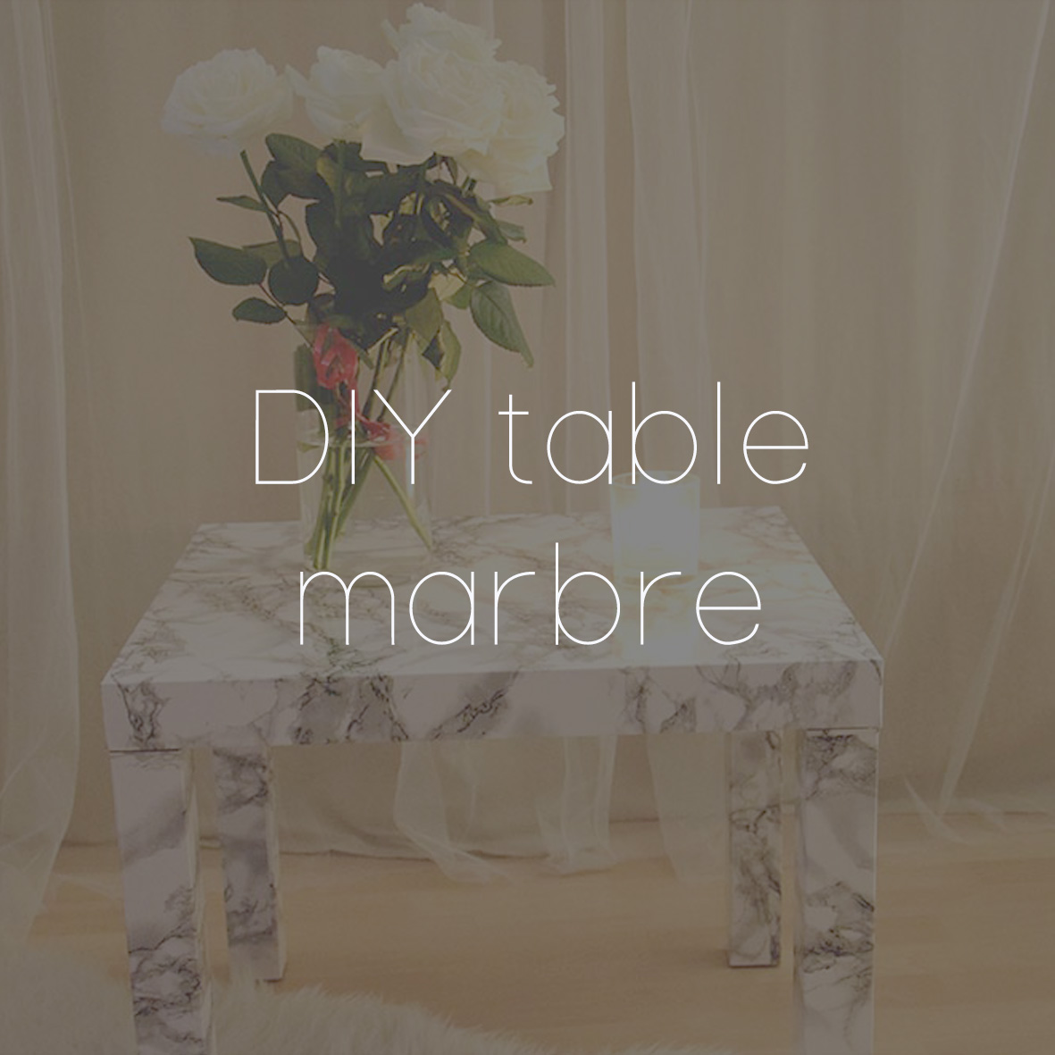 17 DIY TABLE MARBRE