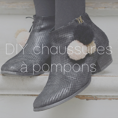 60 DIY POMPONS CHAUSSURES