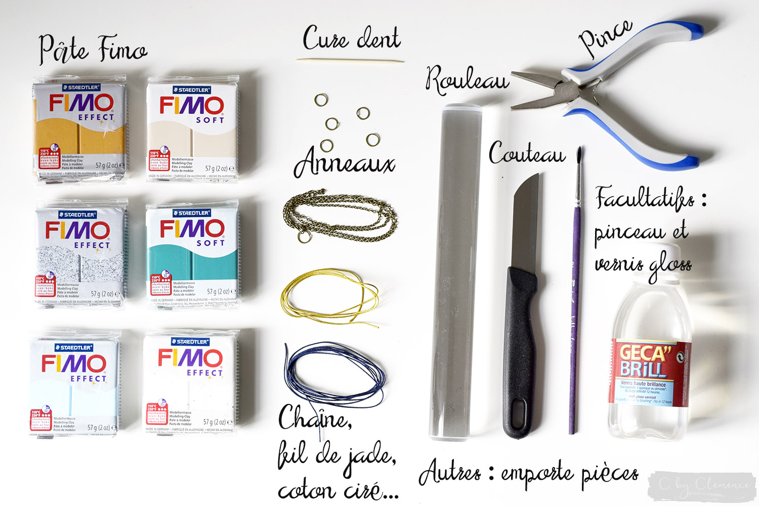 DIY COLLIERS FIMO MARBRES www.cbyclemence.com 01