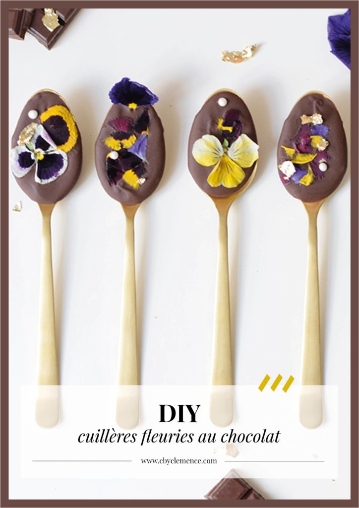 DIY pour CSF #4 : les cuillères fleuries au chocolat - C by Clemence